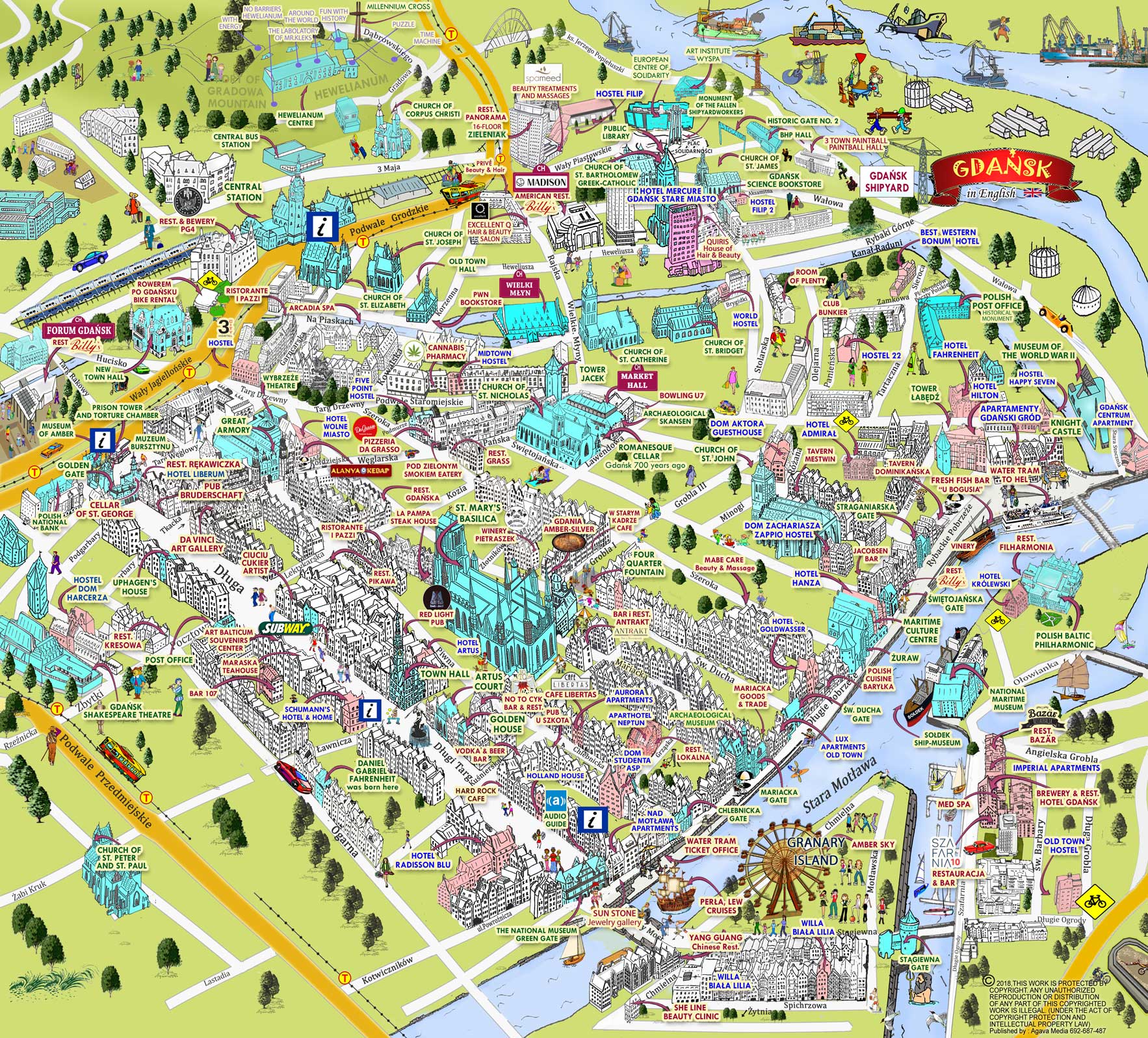 gdansk tourism map